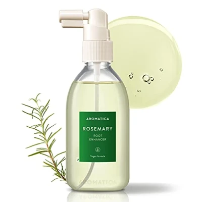 Abbildung von AROMATICA Rosmarinwurzelverstärker 3,38 oz / 100 ml Pflegendes Kopfhautspray mit ätherischen Ölen Haarwachstum Beschleunigen lindert Juckreiz sulfat , silikon und parabenfrei
