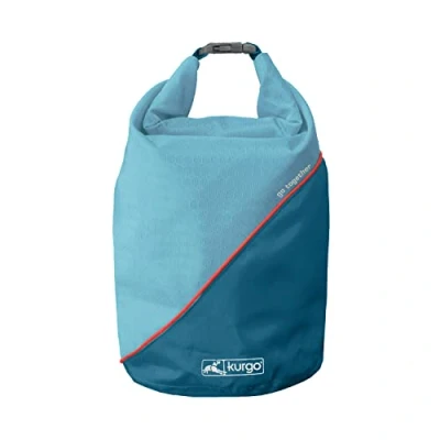 Abbildung von Kurgo K81013 Hunde Futterbeutel, Hundefutter Reisetasche, Tasche, Futterbeutel Hundetraining Blau, 118 g