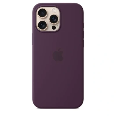 Abbildung von Apple Silikon Back Cover Lila MagSafe iPhone 16 Pro Max