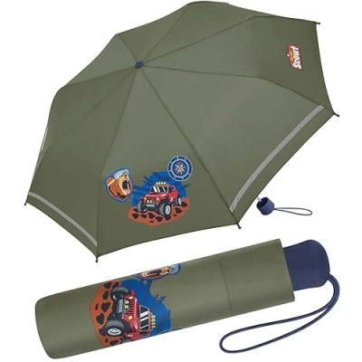 Abbildung von Scout Kinder Taschenschirm mit reflektierendem Streifen Adventure