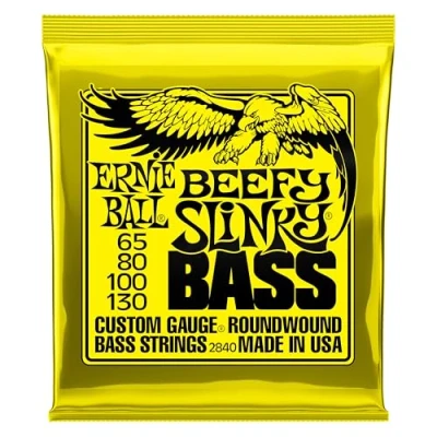 Abbildung von Ernie Ball Beefy Slinky Nickel Wound E Gitarrensaiten, Stärke 65 130