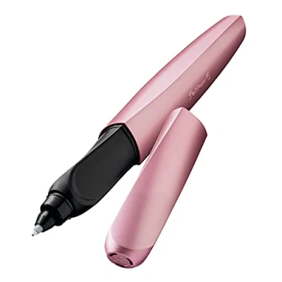 Abbildung von Pelikan 00806305 Tintenroller Twist (Universell für Rechts und Linkshände), Girly Rose, 1 Stück (1er Pack)