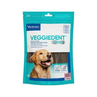 Abbildung von VeggieDent FR3SH Kaustreifen über 30 kg 15 Stück