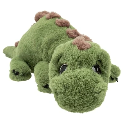 Abbildung von Depesche 12653 Dino World Kuscheltier Dinosaurier mit grünem Fell und Glitzeraugen, ca. 50 cm großer Plüschdino, grün