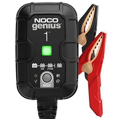 Abbildung von NOCO GENIUS1: 1A Intelligentes Batterieladegerät, 6V/12V Ladegerät, Erhaltungsladegerät und Desulfator mit Temperaturkompensation