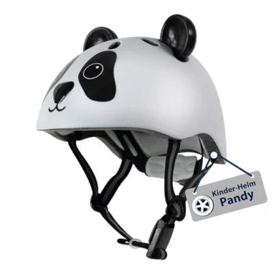Abbildung von HUDORA Kinderhelm Pandy Bequemer Kleinkind Helm in XXS Sicherer Fahrradhelm mit süßem Panda Motiv Hochwertiger Kinder für Mädchen &amp; Jungen Ideal Laufrad / Scooter Fahrrad