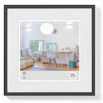 Abbildung von walther design Bilderrahmen schwarz 13 x cm New Lifestyle Kunststoffrahmen KV313B