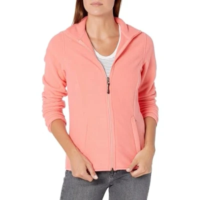 Abbildung von Amazon Essentials Damen Weiche Polarfleece Jacke mit durchgehendem Reißverschluss in klassischer Passform (erhältlich Übergrößen), Korallenrosa, S