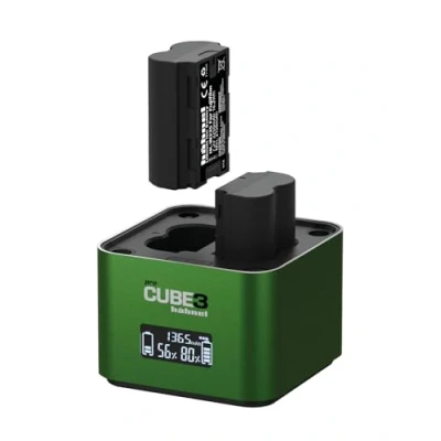 Abbildung von Hähnel ProCube3 Für Fujifilm DSLR Duo Ladegerät Schnelleres Laden USB Typ C Eingang