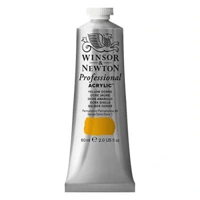 Abbildung von Winsor &amp; Newton 2320744 Professional Acrylfarbe in Künstlerqualität, hohe Farbbrillanz Deckkraft, Archivqualität, 60ml Tube Gelber Ocker