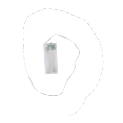 Abbildung von Ideen mit Herz LED Draht Lichterkette 1,5 cm Lichtabstand extra kleiner Lampenabstand warmweiß batteriebetrieben inkl. Timer Funktion (40 LEDs 90 Kabellänge)