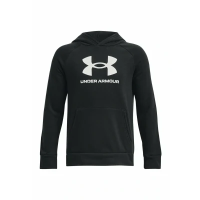 Abbildung von Under Armour Rival BIG LOGO Kapuzenpullover für Kinder, Größe: 127 137, Black