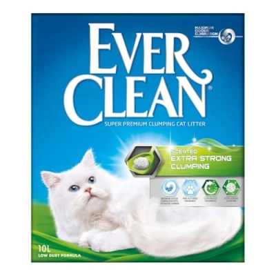 Abbildung von Ever Clean Extrastarkes klumpendes Katzenstreu, 10 Liter, mit Duftstoffen, Extra Strong