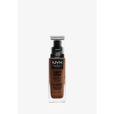 Abbildung von Nyx Professional Makeup CAN&#039;T STOP WON&#039;T Foundation Foundation, Damen, Größe: 30 ml, 20 deep rich