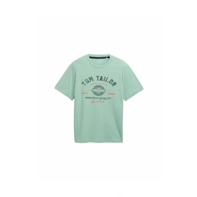 Abbildung von TOM Tailor LOGO TEE Tshirt print, Herren, Größe: Large, Dust green