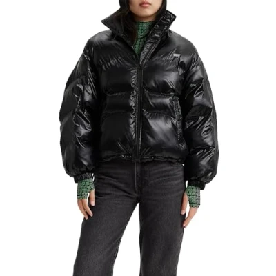 Abbildung von Levi&#039;s Damen Retro Puffer Caviar Jacke, Caviar, M