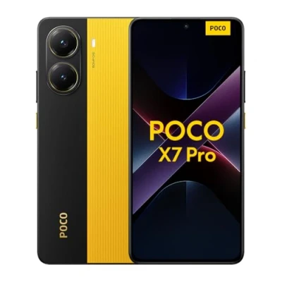 Abbildung von Xiaomi Poco X7 Pro Smartphone, 8+256GB, Gelb, 50MP Hauptkamera mit OIS, 6000mAh (typ.) Akku 90W HyperCharge, IP68, KI Funktionen (Ladegerät Nicht enthalten)