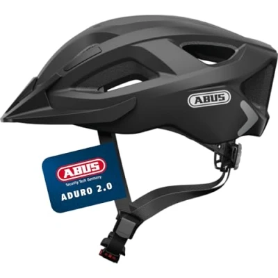 Abbildung von ABUS Unisex, Fahrradhelm, Schwarz (Velvet Black), M (52 58 cm)