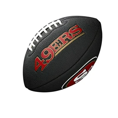 Abbildung von Wilson Unisex Youth MINI NFL TEAM SOFT TOUCH FB BL SF American Football, BLACK,