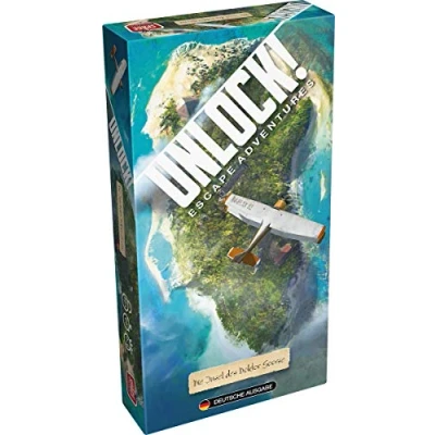 Abbildung von Space Cowboys, Unlock! Die Insel des Doktor Goorse, Familienspiel, Rätselspiel, 2 6 Spieler, Ab 10+ Jahren, 60+ Minuten, Deutsch