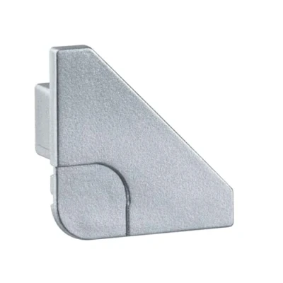 Abbildung von Paulmann 70266 Delta Profil Cap für den sauberen Profilabschluss 2er Pack Zubehör Alu matt Kunststoff LED Strip Fußleisten