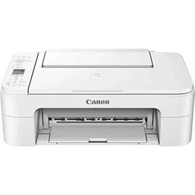 Abbildung von Canon PIXMA TS3351 Farbtintenstrahl Multifunktionsgerät (Drucken, Scannen, Kopieren, 3, 8 cm LCD Anzeige, WLAN, Print App, 4.800 x 1.200 DPI) Weiss