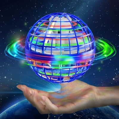 Abbildung von semai Fliegender Ball,orbi Boomerang Ball, Kinder Spielzeug ab 6 Jahren mit LED Licht, Hand Controlled Hover Ball Geschenke für Jungen Mädchen 12 Jahre (blau)