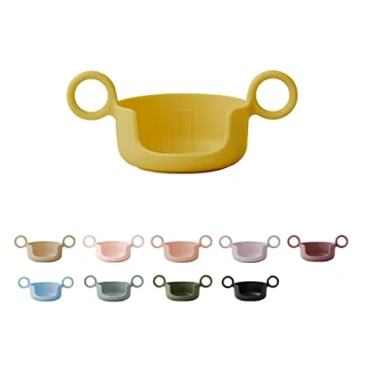 Abbildung von Design Letters Griff für Baby und Kinder Persönliche Eco Becher (Nude) BPA frei BPS frei. Erleichtert dem Kind das Trinken der Tasse. Spülmaschinenfest, leicht, 17 g.