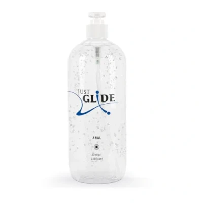 Abbildung von Just Glide Anal intensives Gleitgel für Frauen und Männer, wasserbasiert, vegan, fett ölfrei, geeignet Sex Toys Kondome, 1000 ml