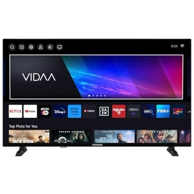 Abbildung von Telefunken QLED Fernseher 32 Zoll Smart TV VIDAA QF32VP750S Full HD Fernseher, HDR mit integriertem Triple Tuner, LED schwarz