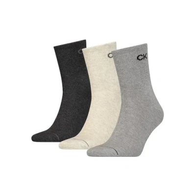 Abbildung von Calvin Klein Underwear MEN Short SOCK 3 PACK Socken, Herren, Größe: One Size, Mid grey melange