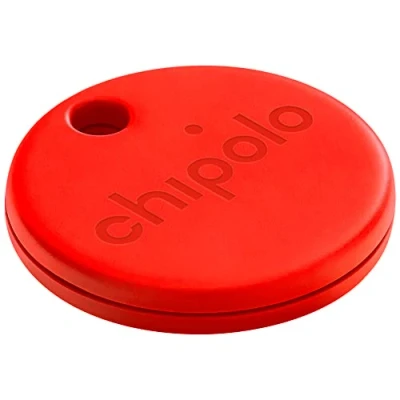 Abbildung von Chipolo ONE 1 Pack Schlüsselfinder, Bluetooth Tracker für Schlüssel, Tasche, Gegenstandssuche, Kostenlose Premium Funktionen, Funktioniert mit App (iOS und Android kompatibel) ROT