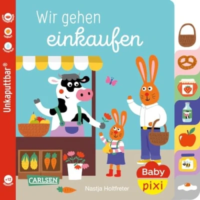 Abbildung von Baby Pixi (unkaputtbar) 148: Wir gehen einkaufen: Unzerstörbares Buch ab 12 Monaten rund ums Einkaufen auch als Badebuch geeignet (148)