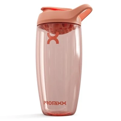 Abbildung von Promixx PURSUIT Eiweiß Shaker 950ml Premium für Proteinpulver, Supplements &amp; Pre Workout Auslaufsicher, BPA frei, Leicht zu Reinigen Koralle