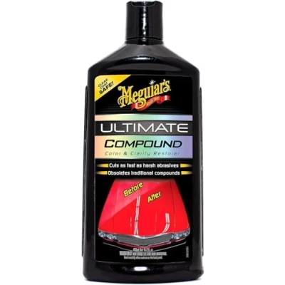 Abbildung von Meguiar&#039;s G17216EU Ultimate Compound Autopolitur Hochleistungs Politur zur Autopflege &amp; Kratzerentfernung Wirbelkratzer 450ml