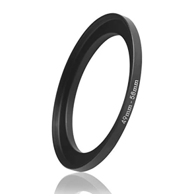 Abbildung von Ares Foto® Step Up Filteradapter Adapter Ring. CNC gefrästes Aluminium. Kompatibel mit Objektiven Aller Hersteller: Canon Sony Nikon Fujifilm Olympus Pentax Leica Tamron Sigma (49mm 58mm)
