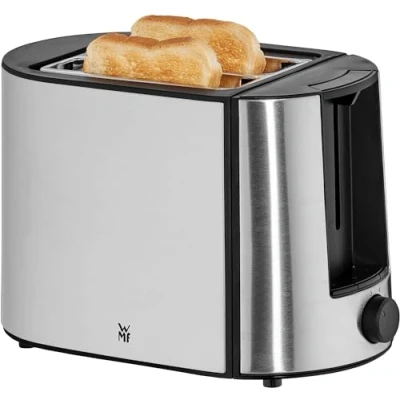 Abbildung von WMF Bueno Pro Toaster 2 Scheiben, Doppelschlitz edelstahl mit Brötchenaufsatz, 6 Bräunungsstufen, 870 W, matt