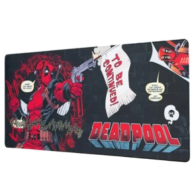 Abbildung von Grupo Erik Gaming Mauspad XXL Marvel Deadpool Mousepad rutschfest und Wasserabweisend Groß Mouse Pad SchreibtischunterlagePC Zubehör