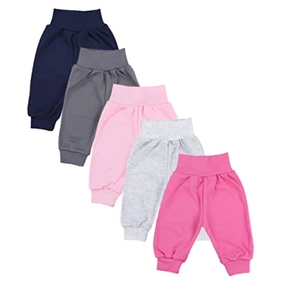 Abbildung von TupTam Pumphose Baby 5er Pack Unisex Bequeme Hose für Jungen und Mädchen aus Oeko Tex Baumwolle, Farbe: 5, Größe: 92