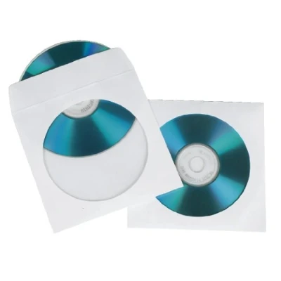 Abbildung von Hama CD/DVD Papier Schutzhüllen, Weiß, 50er Pack