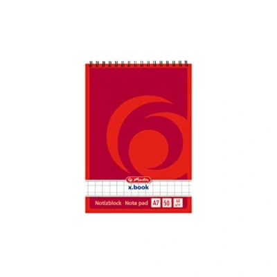 Abbildung von Herlitz 110734 Spiralnotizblock A7, 50 Blatt 10 Stück