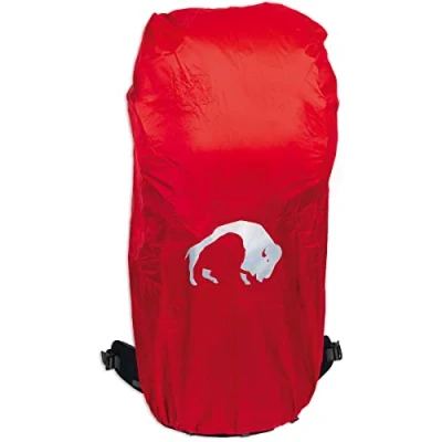 Abbildung von Tatonka Rain Flap L (55 70 L) Regenhülle für Rucksäcke von 55 bis Liter Volumen Kleines Packmaß Mit Schnürzug und Kordelstopper Inklusive Packbeutel (red)