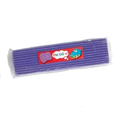 Abbildung von Plasticine One Color Slab 400g Violett, Modelliermasse für professionelle Animatoren und Modellbauer, trocknet nie aus, Skulpturen, Modelle Stop Motion Animationen