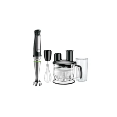 Abbildung von Braun MultiQuick 7 MQ 7075X 3 in 1 Stabmixer mit Küchenmaschinen Aufsatz, Zubehör zum Schneiden, Raspeln und Kneten, Schneebesen, stufenlose Geschwindigkeitseinstellung, 1000 W, Schwarz