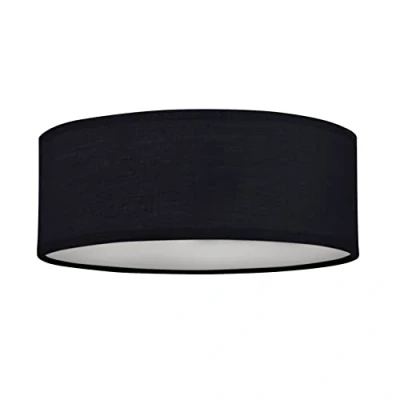 Abbildung von Smartwares Deckenleuchte Textilschirm 30 cm Ø 2x E14 Max. 40 W Für LED geeignet Schwarz 10.004.64