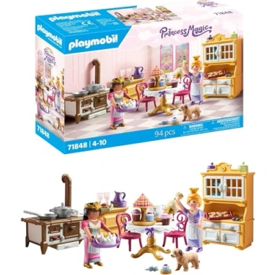 Abbildung von PLAYMOBIL Princess Magic Königliche Küche Prinzessinnen Spielzeug Spielset Märchen für Kinder ab 4 Jahren 71848