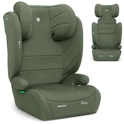 Abbildung von KikkaBoo i AID Kindersitz 1536 kg ohne ISOFIX, Gruppe 2 3 (100150 cm), von 3,5 bis 12 Jahren, Size, 13 fach verstellbare Kopfstütze, Armeegrün