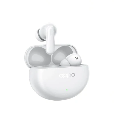 Abbildung von OPPO Enco Air4 Pro True Wireless Earphones, 44h Autonomie, Titanium Driver 12.4mm, Bluetooth 5.4, Touch Controls, AI Noise Cancellation, Android und iOS, IP55, [Italienische Version] Weiß