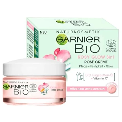 Abbildung von Garnier Organic ROSY GLOW 3IN1 ROSÉ Cream Gesichtscreme, Damen, Größe: 50 ml,