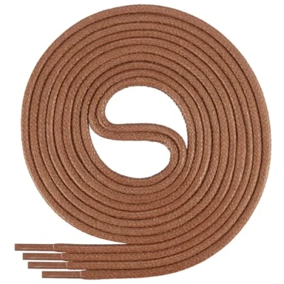 Abbildung von Di Ficchiano gewachste runde Schnürsenkel, Schuhband, Laces, Durchmesser 2 4 mm für Businessschuhe, Anzugschuhe und Lederschuhe Farbe: ginger Länge: 90cm